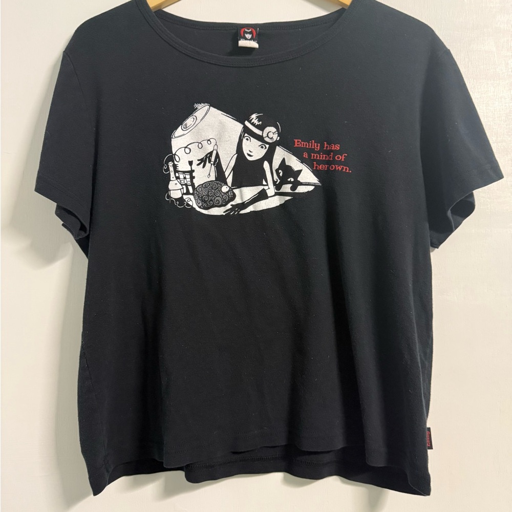 Emily the Strange 2004 Graphic Tee Torrid 2/3 XXL Cosmic Debris Goth